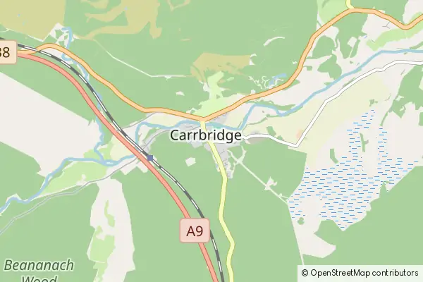 Mapa Carrbridge