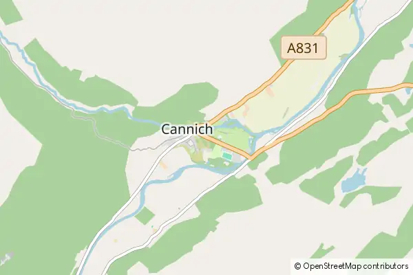 Mapa Cannich