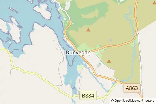 Mapa Dunvegan