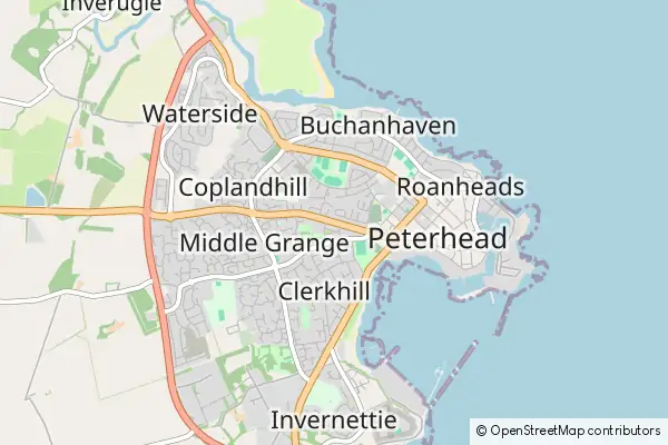 Mapa Peterhead