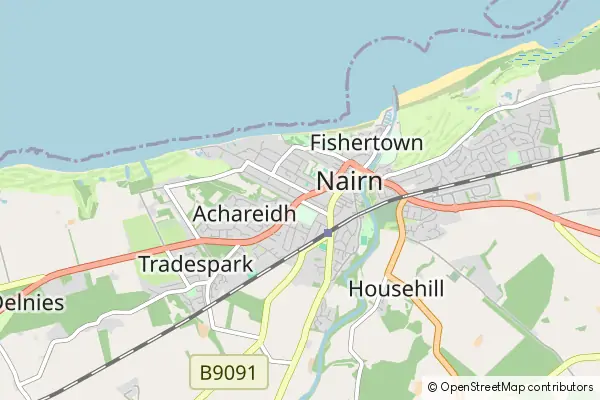 Mapa Nairn
