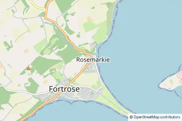 Mapa Rosemarkie