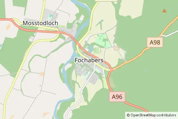 Mapa Fochabers