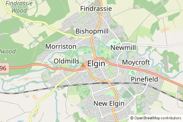 Mapa Elgin