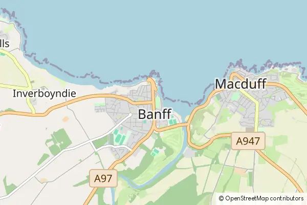 Mapa Banff i Macduff