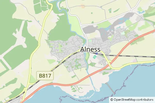 Mapa Alness