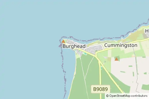 Mapa Burghead