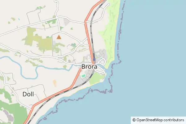 Mapa Brora