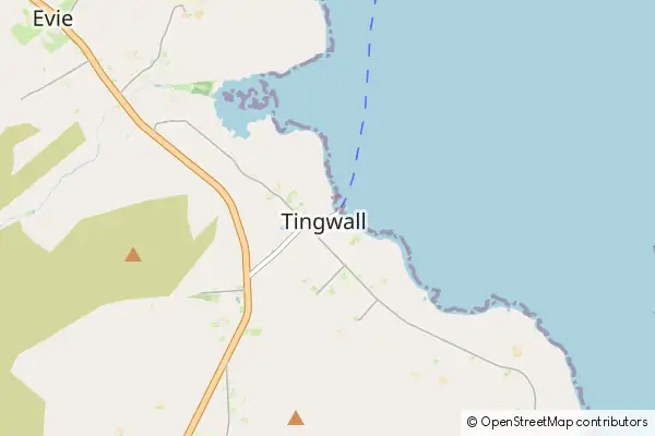 Mapa Tingwall