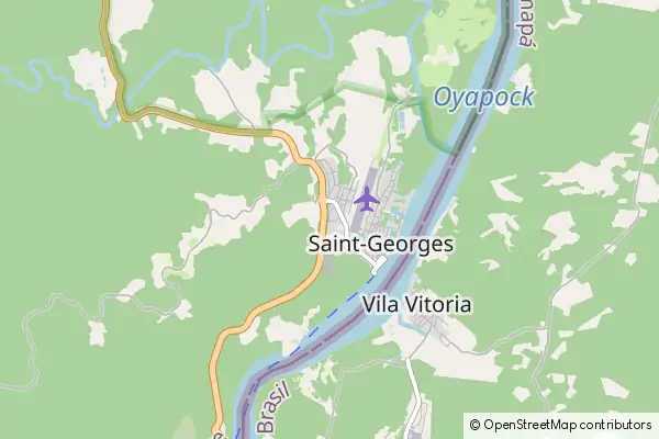 Mapa Saint-Georges-de-l’Oyapock