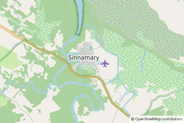 Mapa Sinnamary