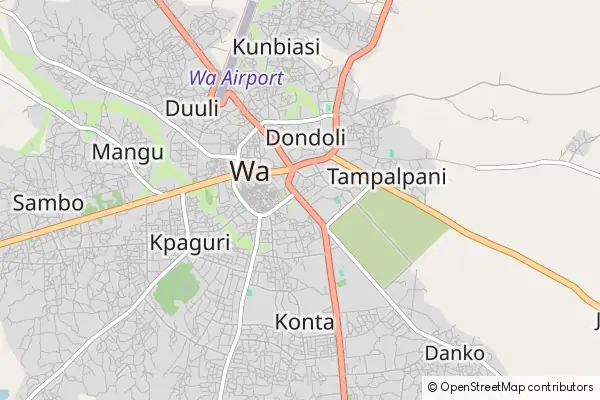 Mapa: Wa • © OpenStreetMap contributors Mapa Wa