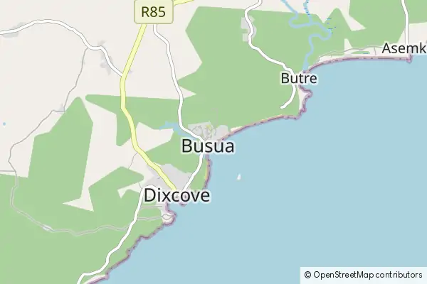 Mapa Busua