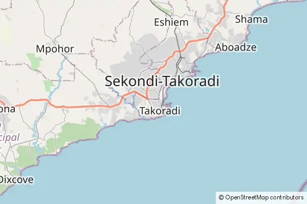 Mapa Sekondi-Takoradi