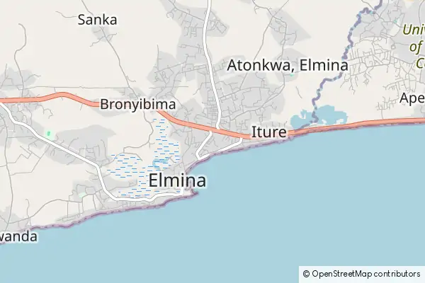 Mapa Elmina