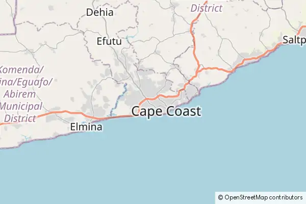 Mapa Cape Coast