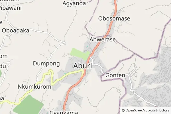 Mapa Aburi