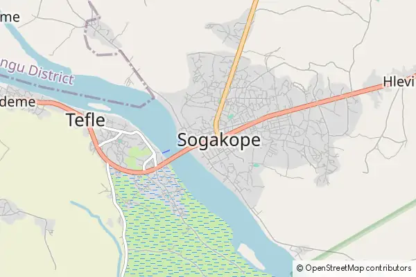 Mapa Sogakope