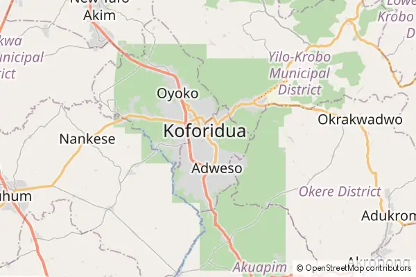 Mapa Koforidua