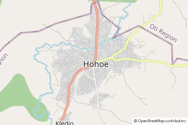 Mapa Hohoe