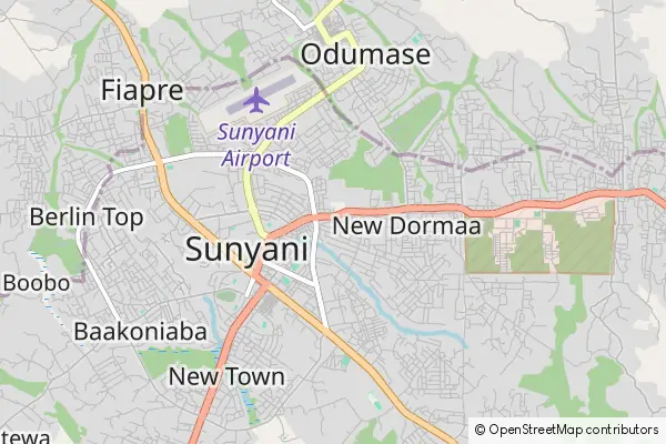 Mapa Sunyani