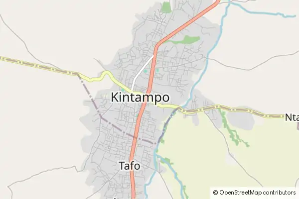 Mapa Kintampo