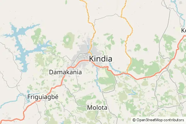 Mapa Kindia