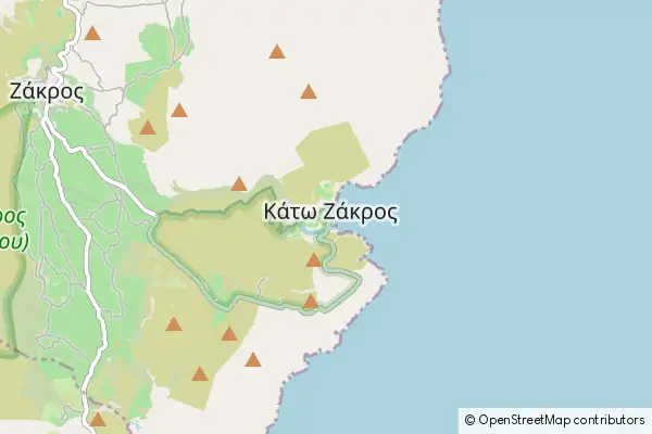 Mapa Káto Zákros