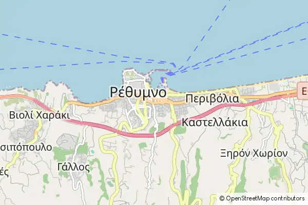 Mapa Rethymnon