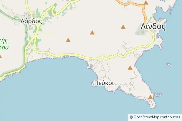 Mapa Pefkos