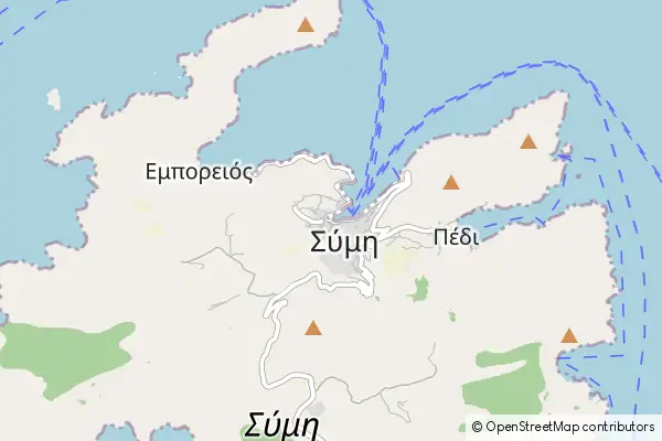 Mapa Ano Symi