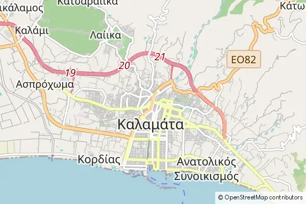 Mapa Kalamata