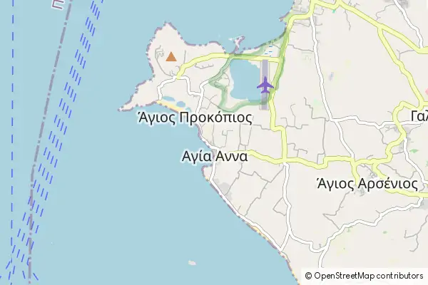 Mapa Agía Ánna