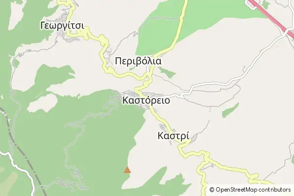 Mapa Kastori