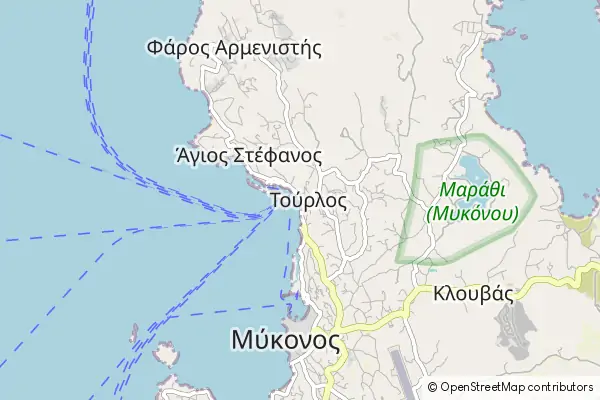 Mapa: Toúrlos • © OpenStreetMap contributors Mapa Toúrlos