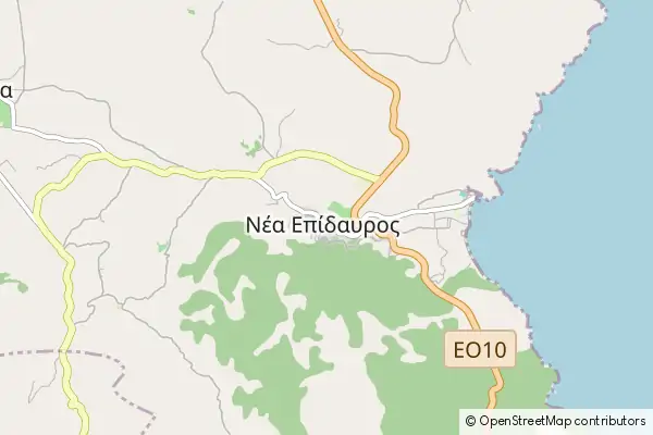 Mapa Epidavros