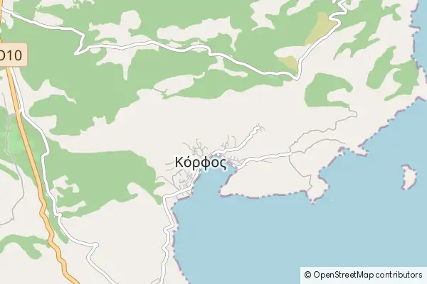 Mapa Kórfos