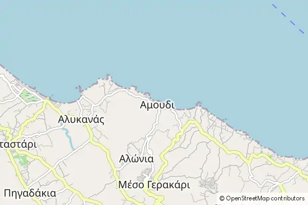 Mapa Ammoudi