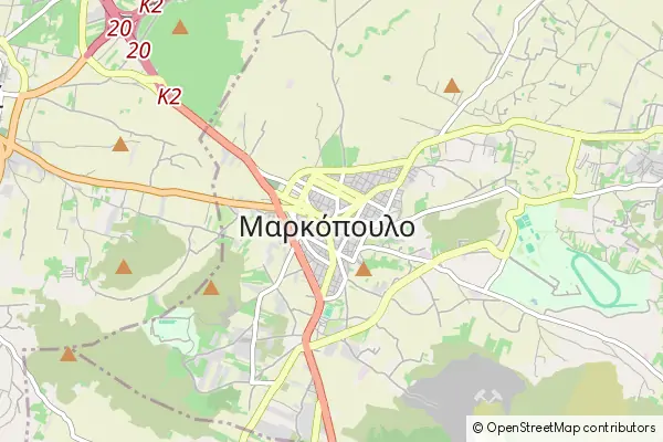 Mapa Markopoulo Mesogeas