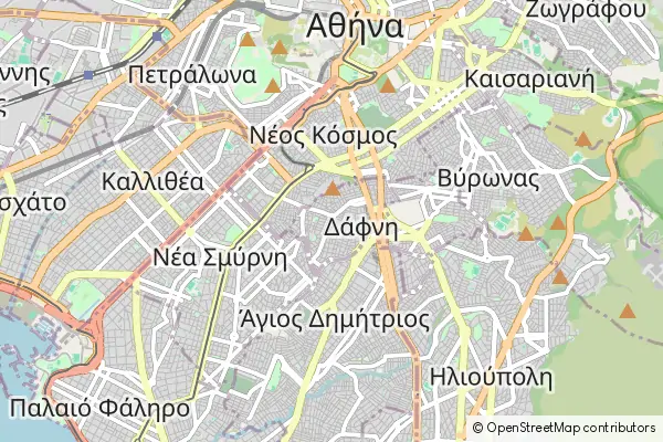Mapa Dafni