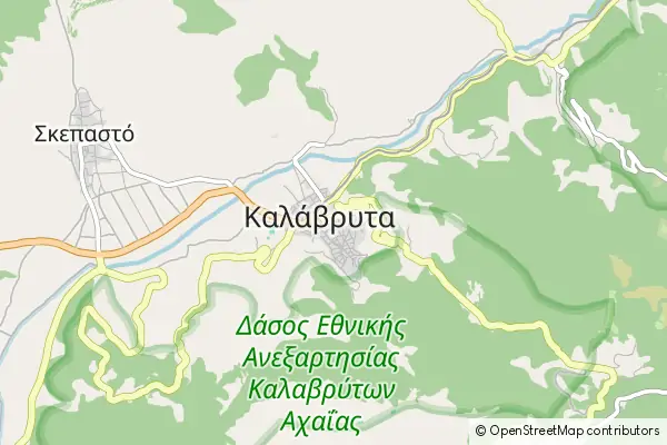 Mapa Kalavrita