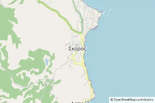 Mapa Skyros Town