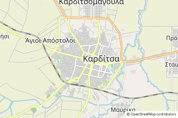 Mapa Karditsa