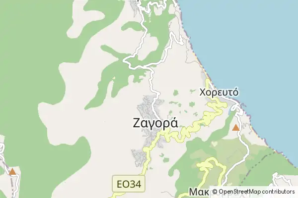 Mapa Zagorá