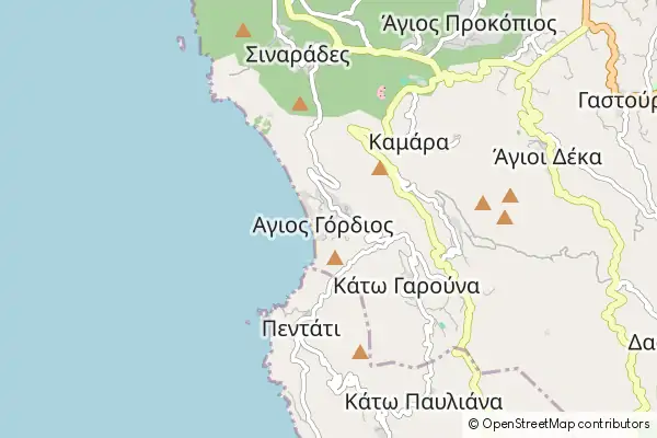Mapa Agios Górdios