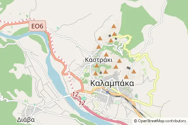 Mapa Kastráki