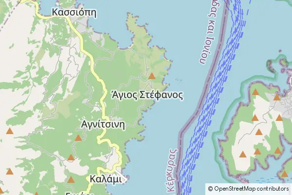 Mapa Agios Stefanos