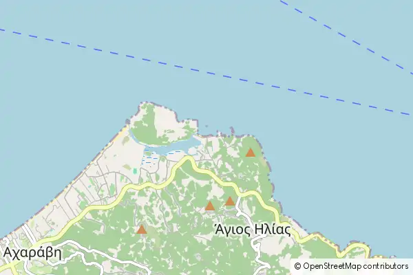 Mapa Agios Spyridonas