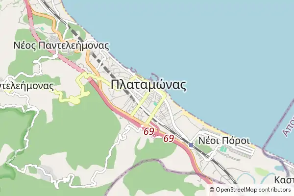 Mapa Platamon