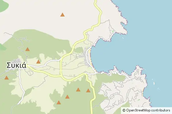 Mapa Paralia Sikias